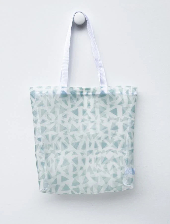 Sage Mesh Beach Bag