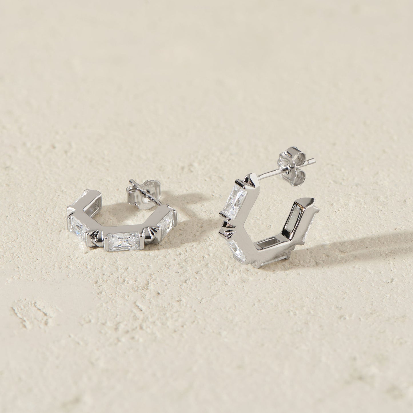 The Claire Hoop Earrings - Huggie