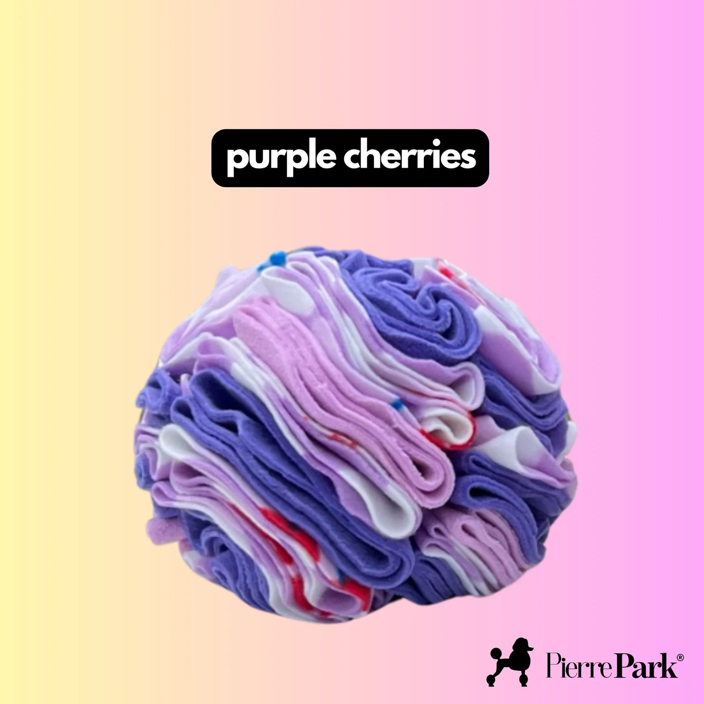 Snuffle Ball for Dogs - Purple Cherries