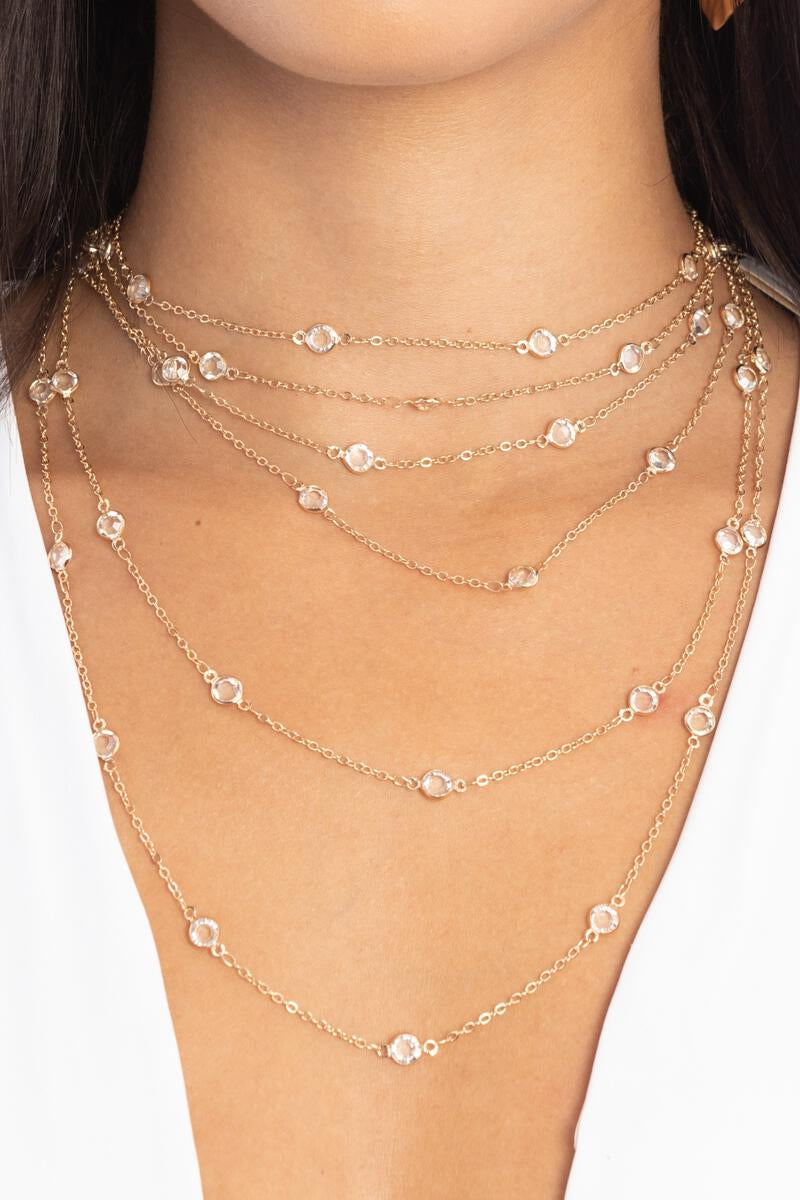 GLASS MULTI LAYER NECKLACE