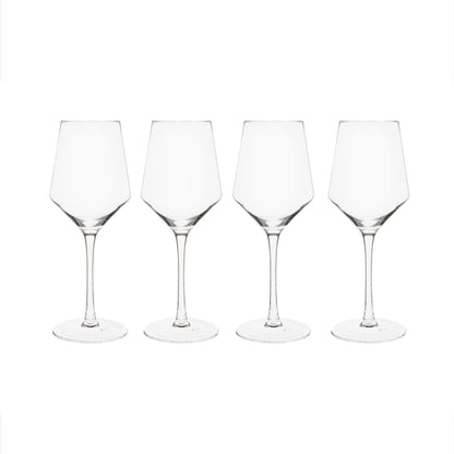 Set of 4 White Wine Glasses - 14 Oz