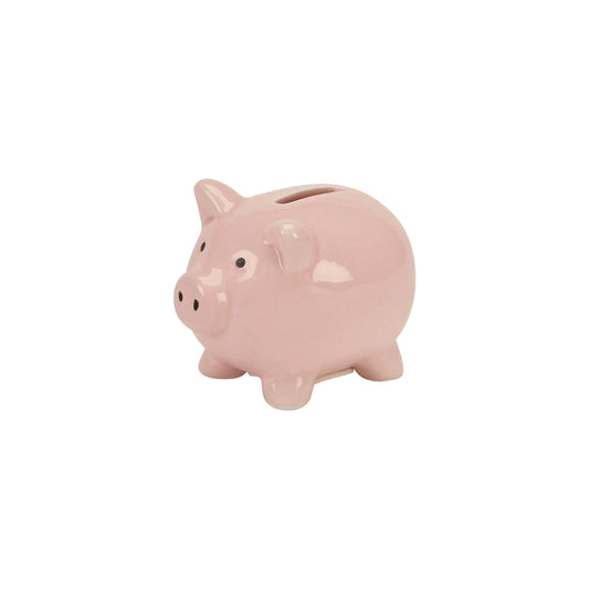 Small Pink Ceramic Pig Bank