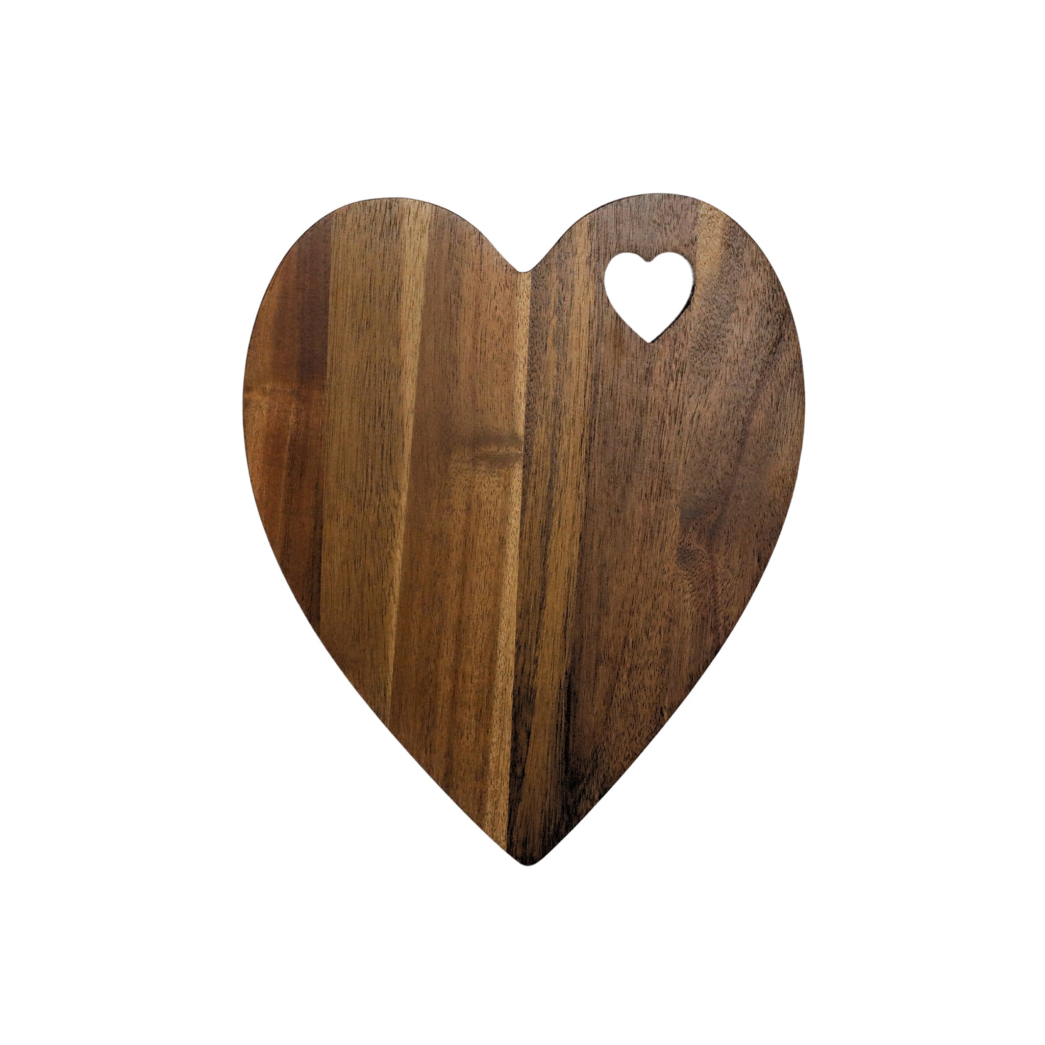 Heart Shaped Acacia Wood Board - 9.75