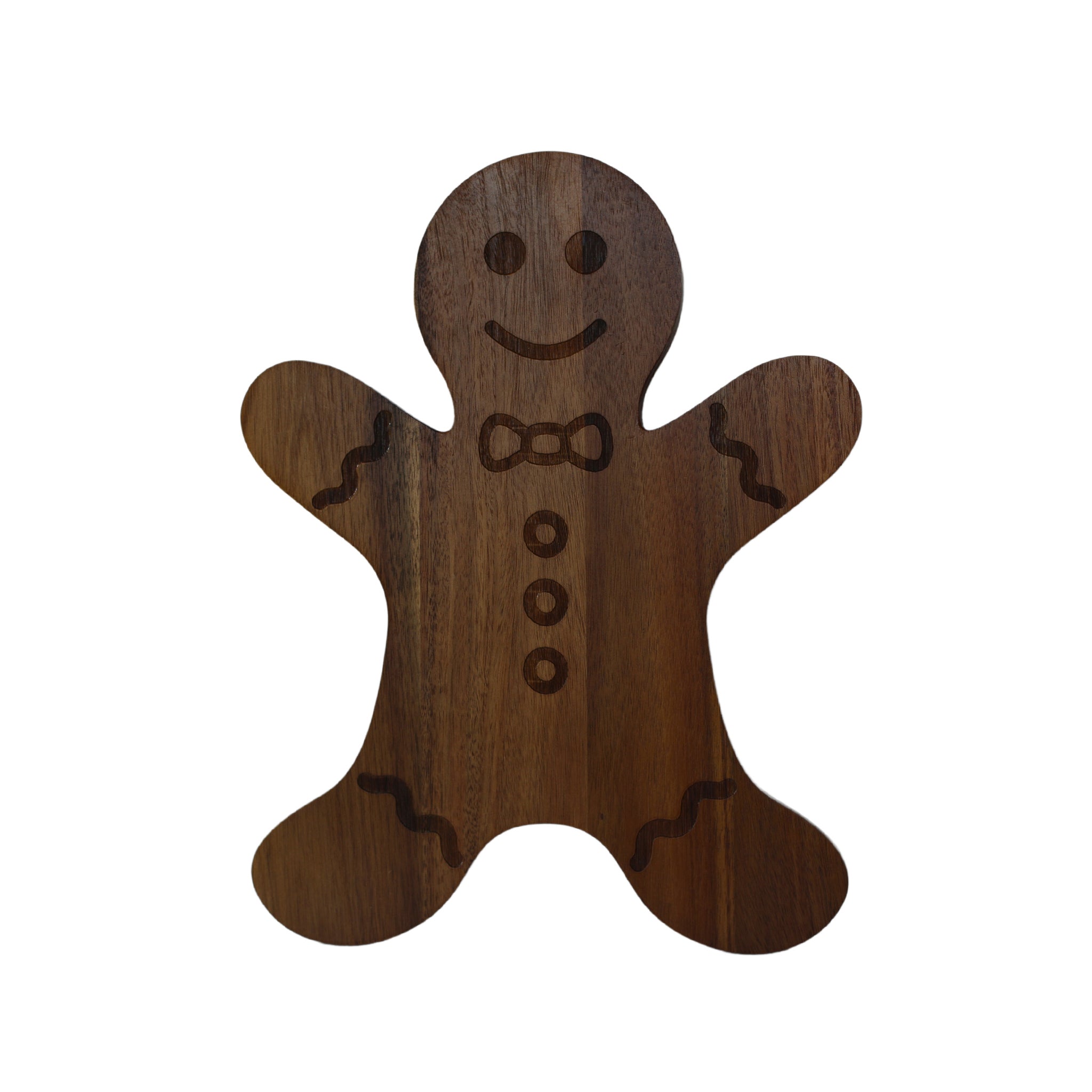 Gingerbread Man Acacia Wood Board - 15