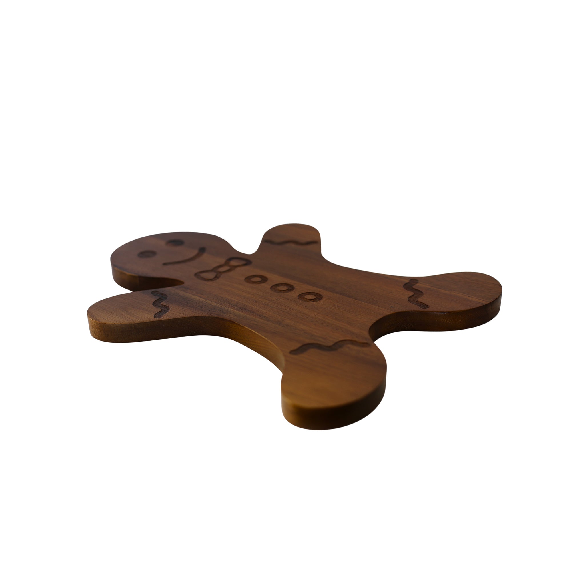 Gingerbread Man Acacia Wood Board - 15