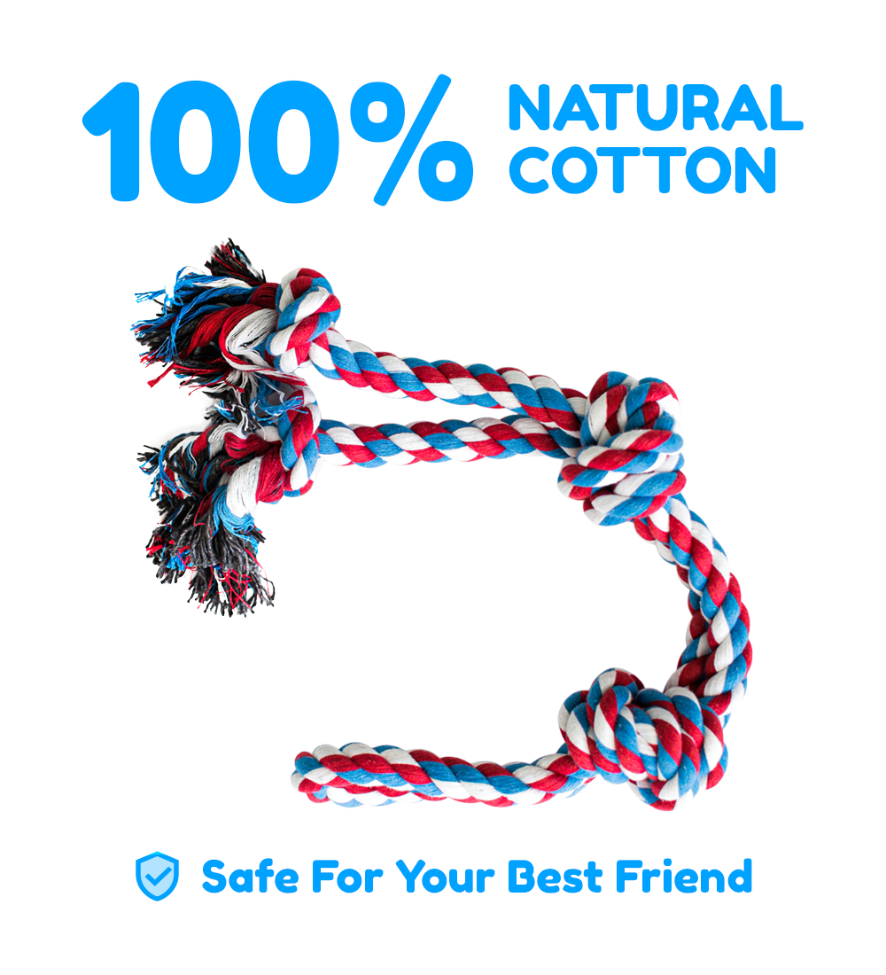 3 Piece XL Dog Rope Toy Set (for Medium and Large Dogs)