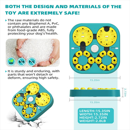 KADTC U.S. Brand Design Extra-Large Size - Difficult 5 Levels of Challenge - 6 Ways to Play - Expert Dog Puzzle Toy For Smart Dogs Hard Puzzles Mental Stimulation Brain Toys Christmas & New Year Gift