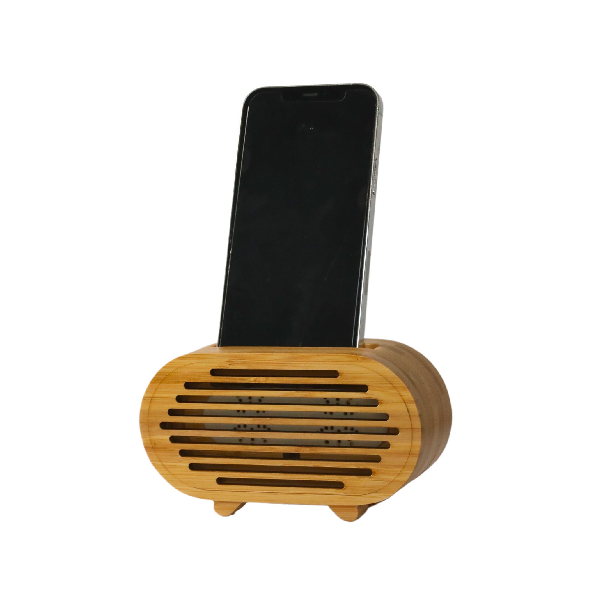 Bamboo Amplifier/Phone Stand Oval, 3