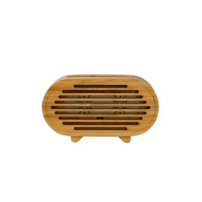 Bamboo Amplifier/Phone Stand Oval, 3" x 2" x 5.5"