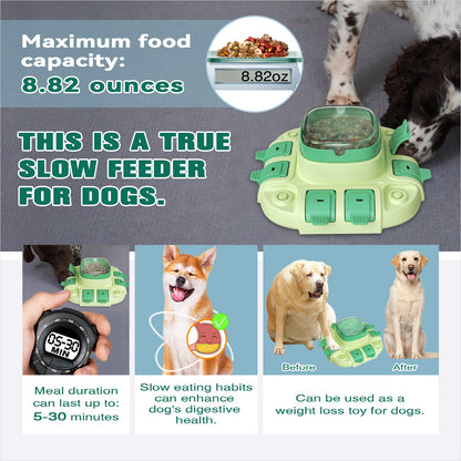 KADTC 2 Levels of Challenge Dog Puzzle Toy for Small/Medium/Large Dogs Treat Puzzles Feeder Food Dispenser Slow Enrichment Feeding Puppy Mental Stimulation Toys Brain Game Christmas & New Year Gift