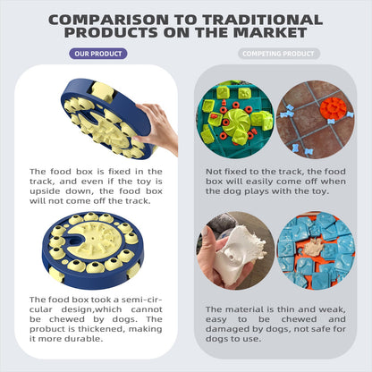 KADTC U.S. Brand & Design 3 Levels of Challenge 4 Ways to Play Advanced Dog Puzzle Toy for Small/Medium/Large Smart Dogs Mental Stimulation Hard Brain Toys Puppy Treat Puzzles Christmas New Year Gift