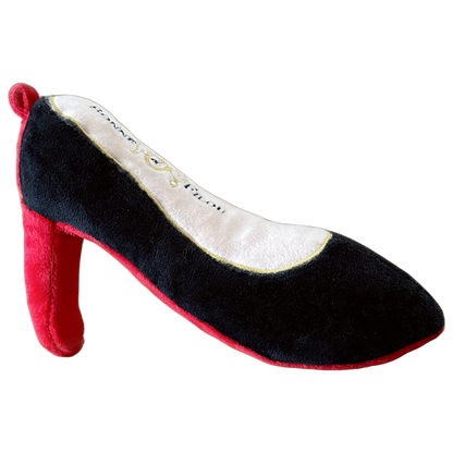 Red Heel Squeaky Dog Shoe Toy - Bonne et Filou