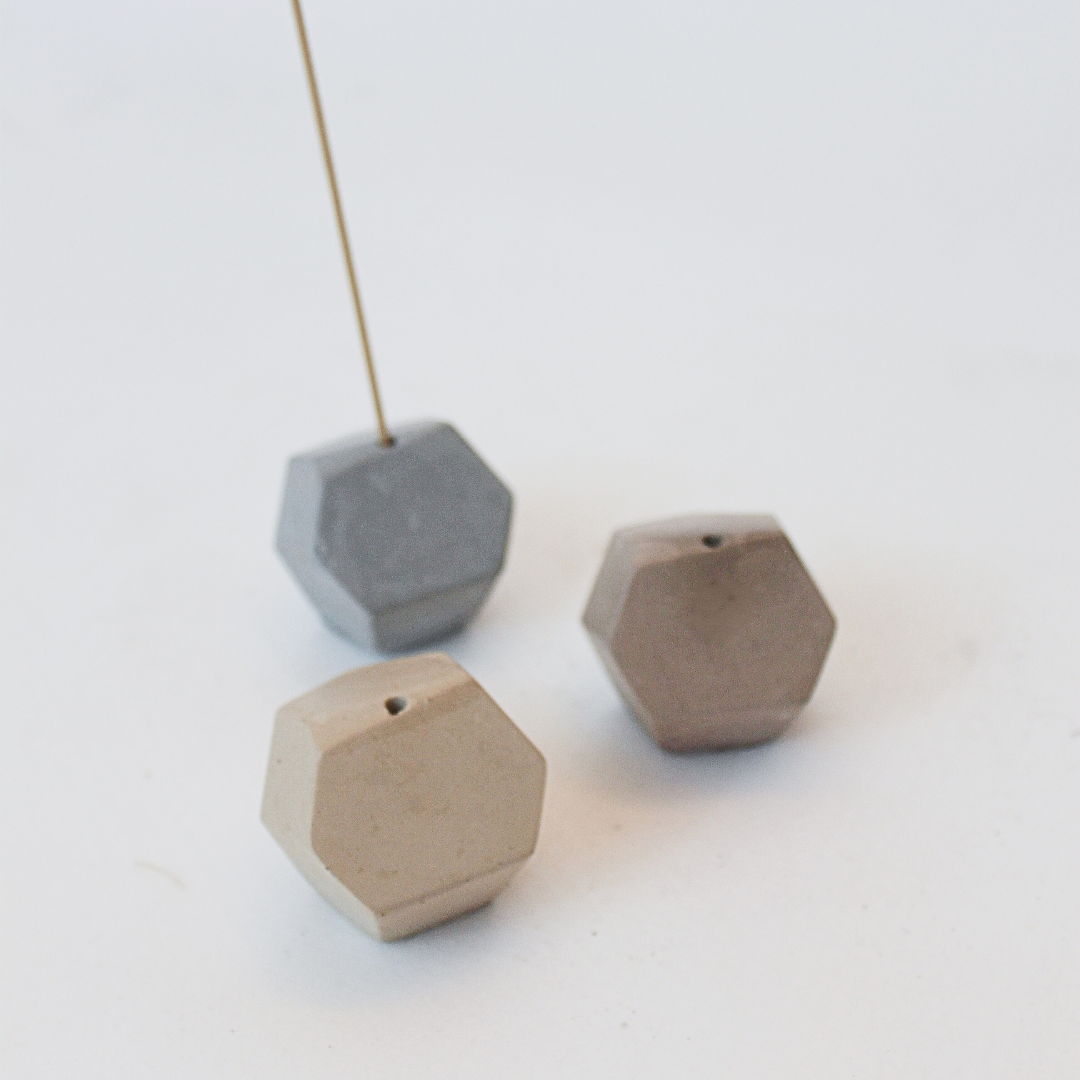 Geometric Rock Incense Holder