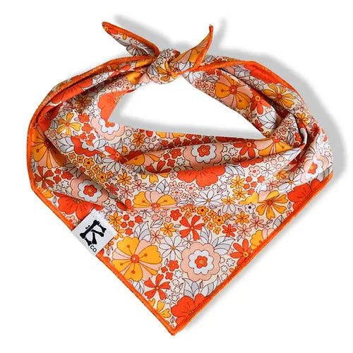 "Retro Blooms" Bandana