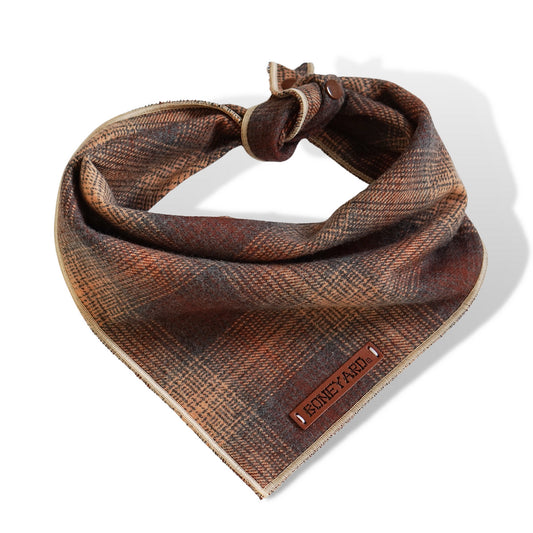 "Hot Chocolate" Flannel Bandana