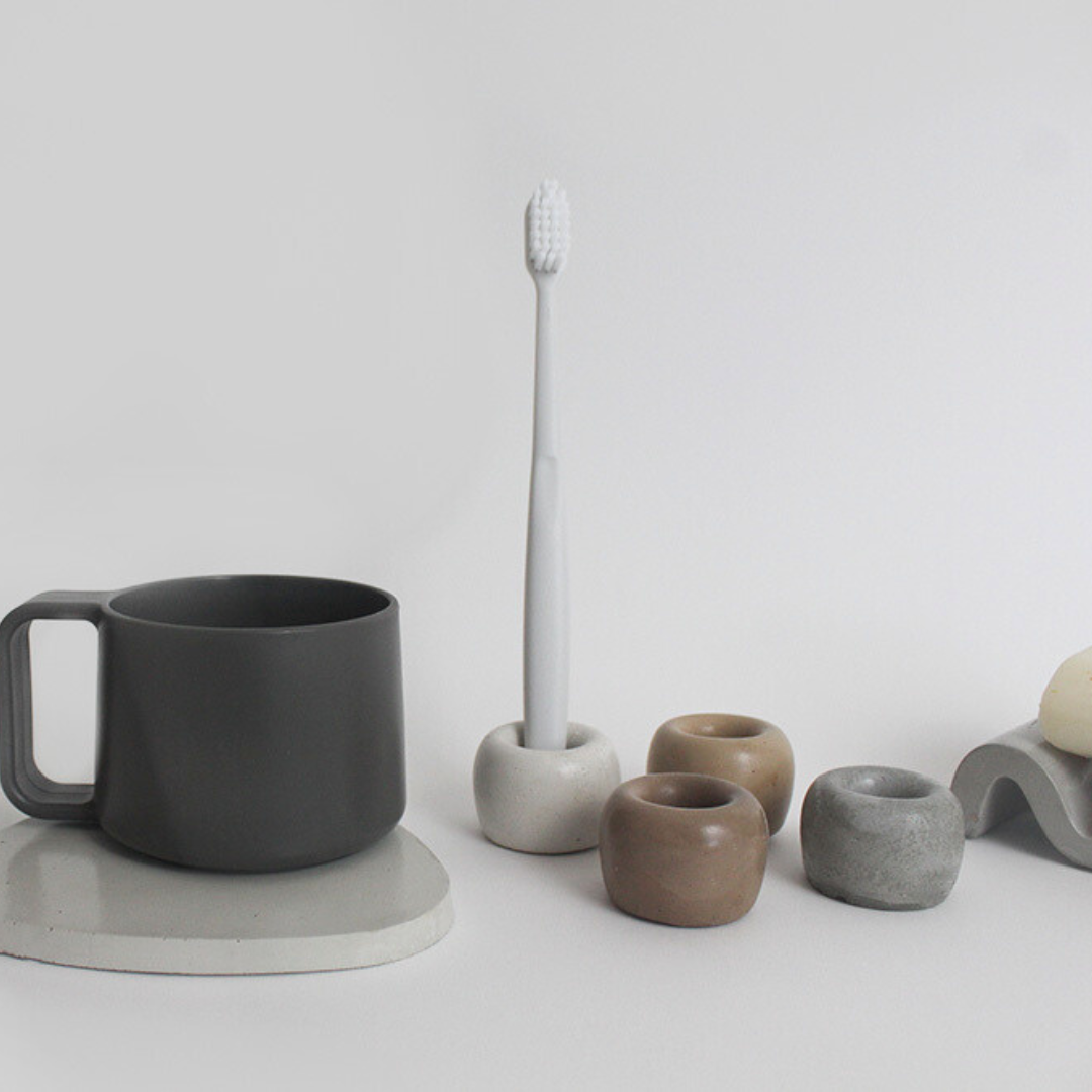 Round Single Toothbrush Holder