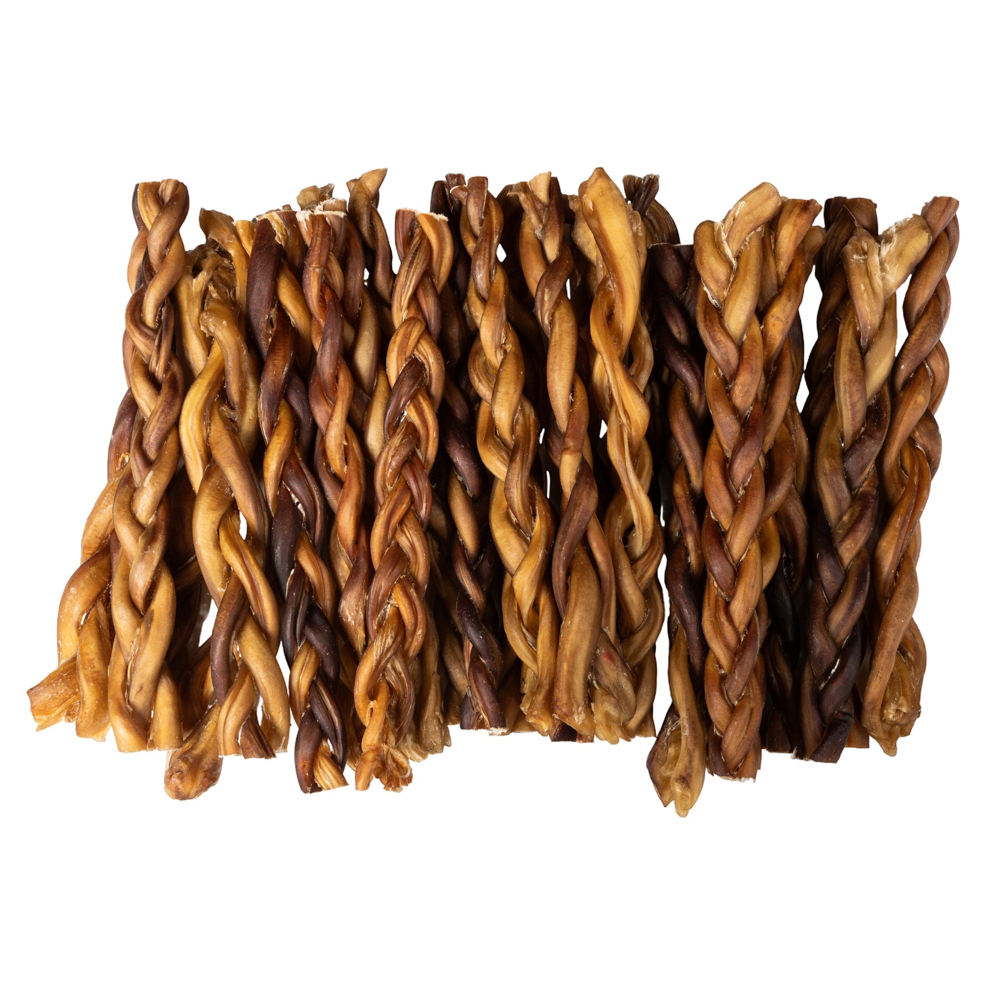 12” Jumbo Braided Bully Sticks – All-Natural, Long-Lasting Dog Chews (15-Count)