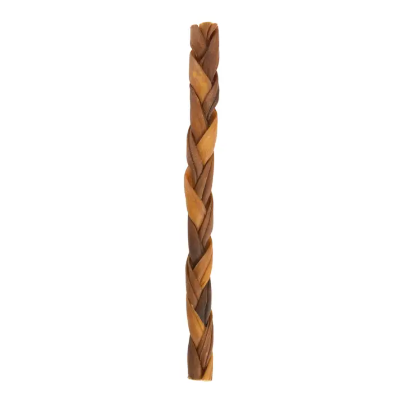 12” Thick Braided Collagen Stick Dog Treats – All-Natural, Long-Lasting Chews (15-Count)