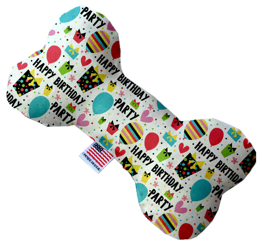 Dog Plush Heart or Bone Toy, 