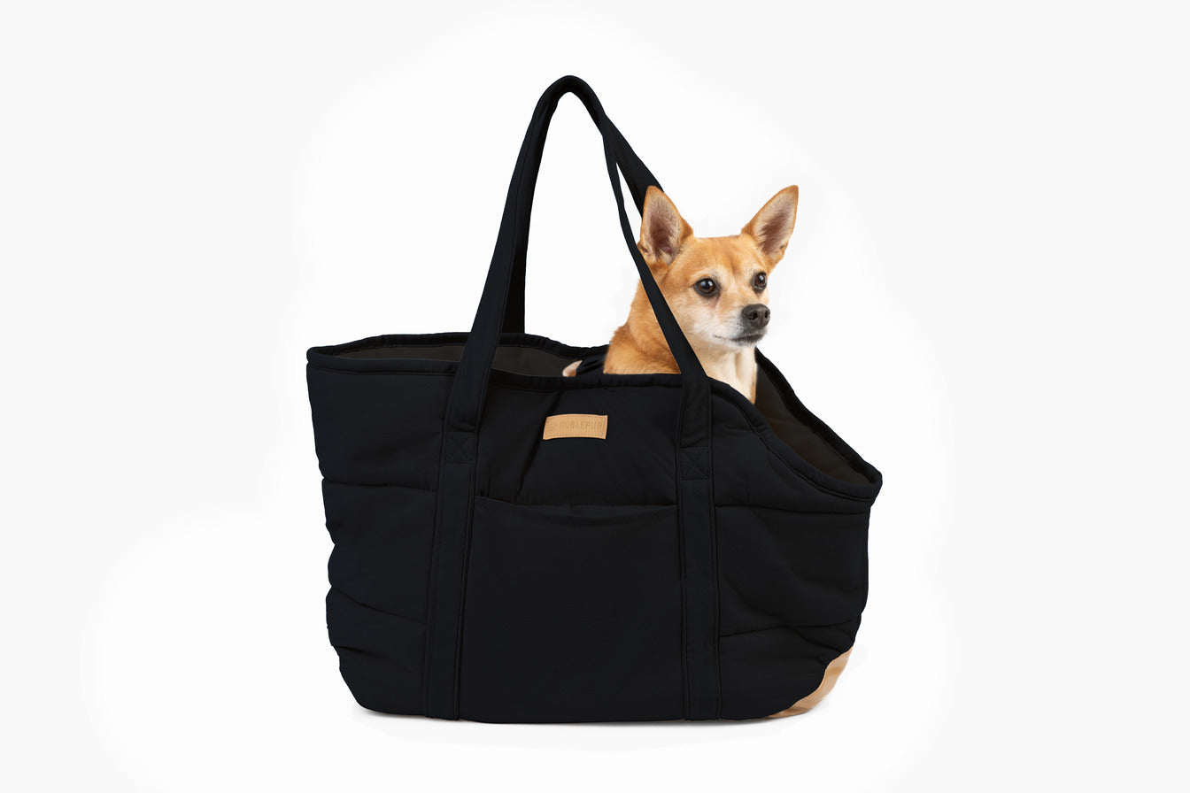 Plush Pup Carrier—Black