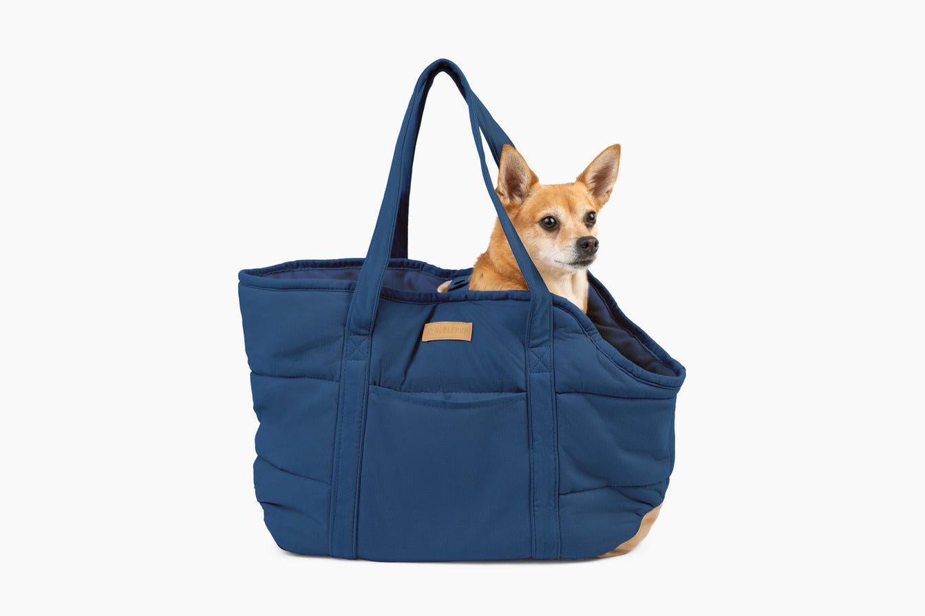 Plush Pup Carrier—Navy