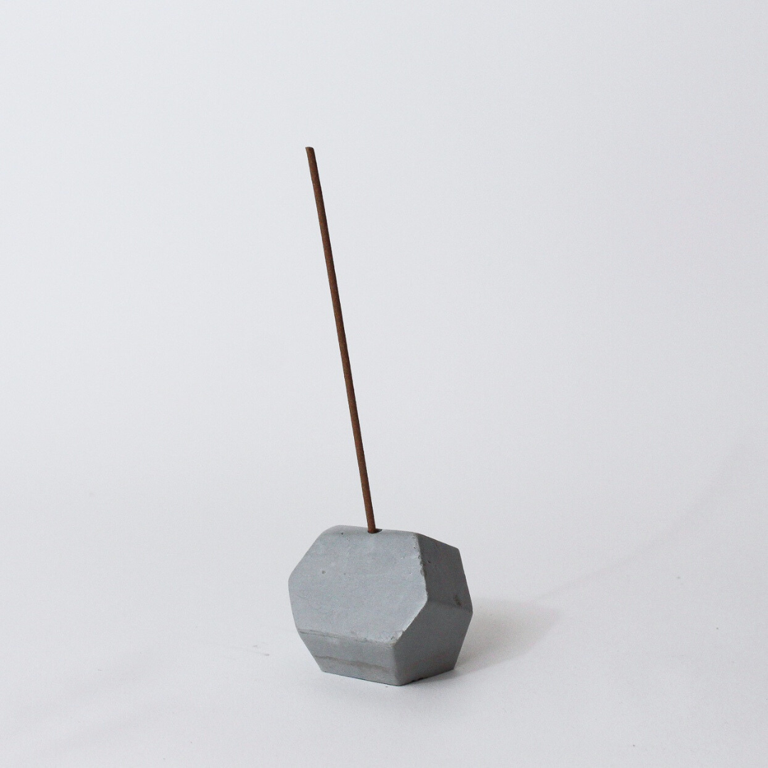 Geometric Rock Incense Holder