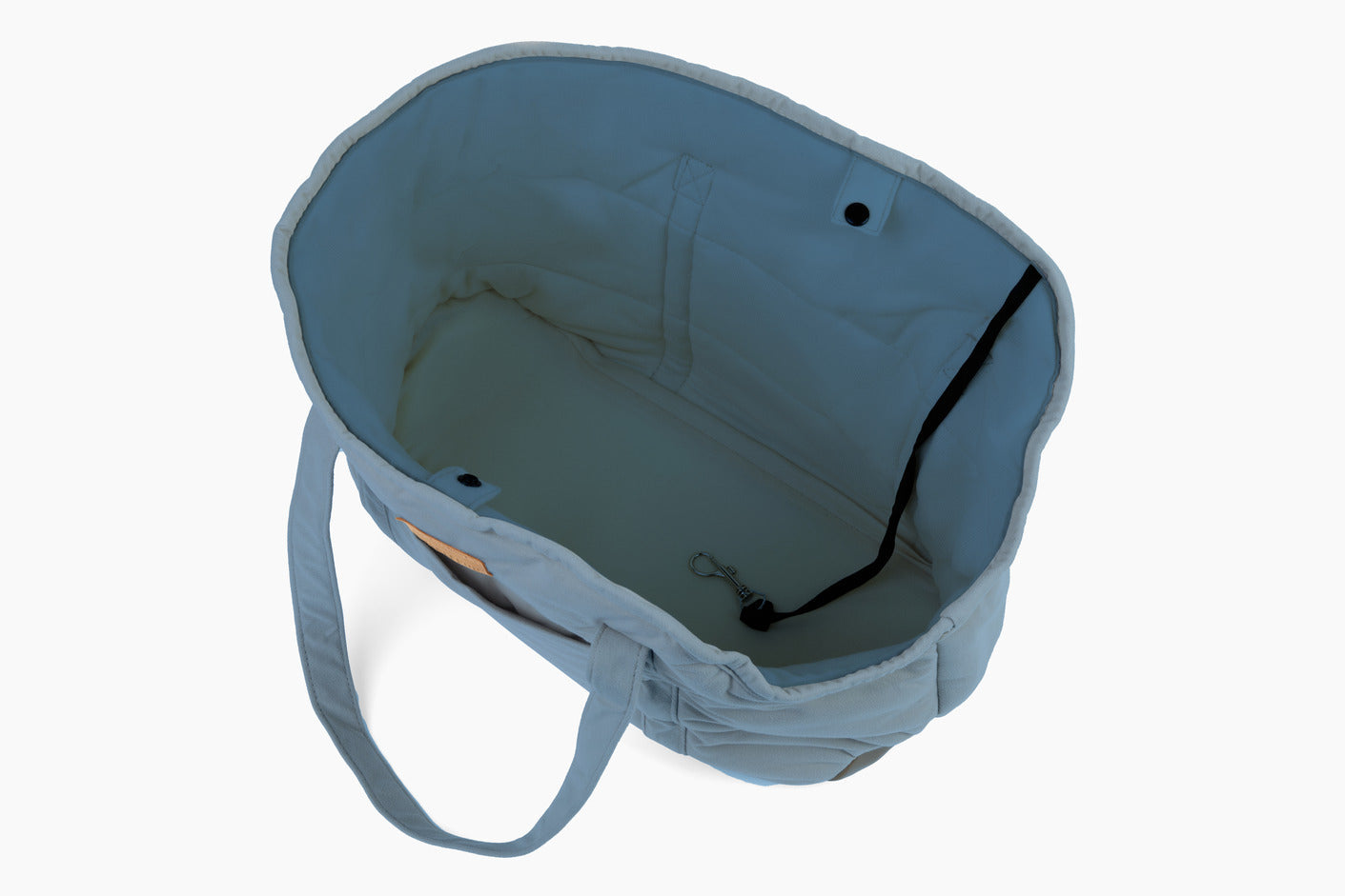 Plush Pup Carrier—Light Blue