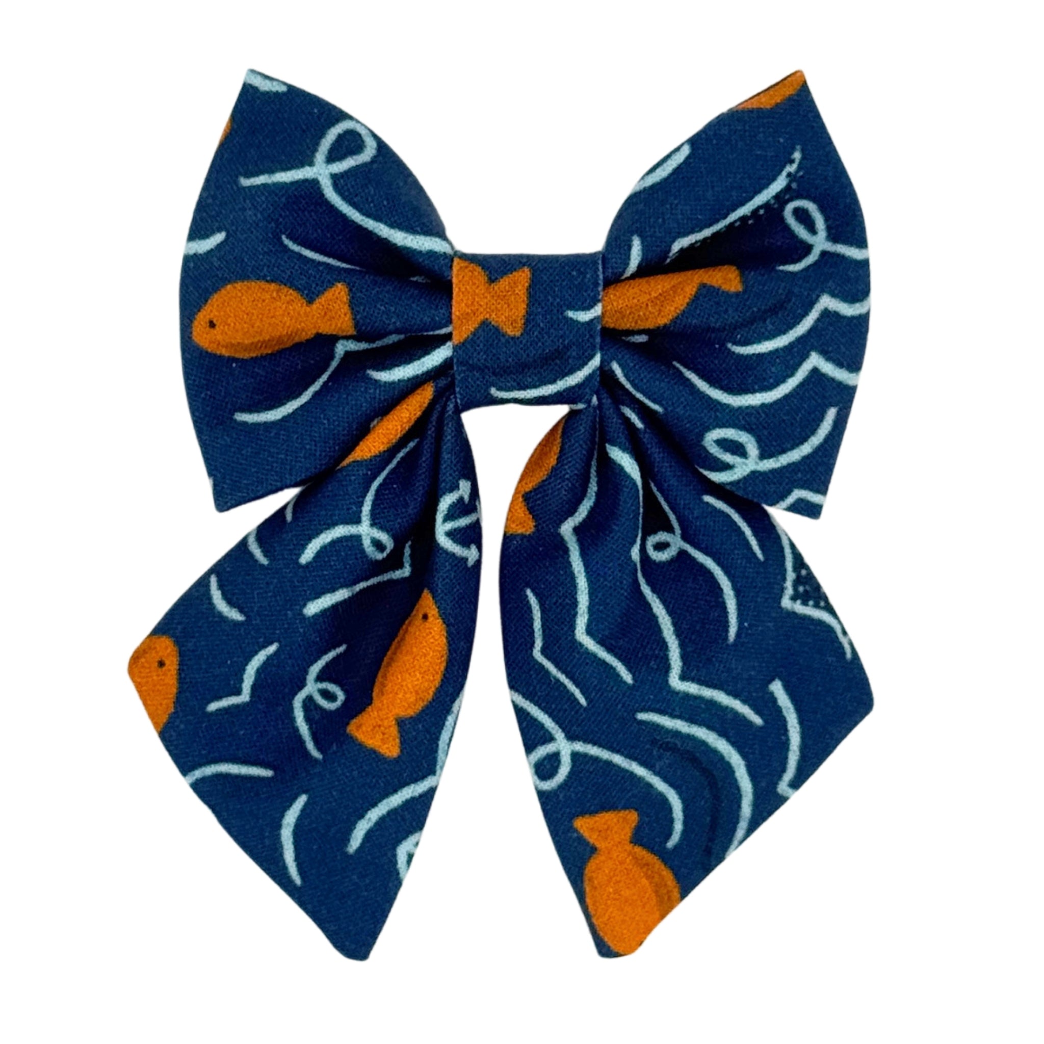 Swimming Goldfish Sailor Bow