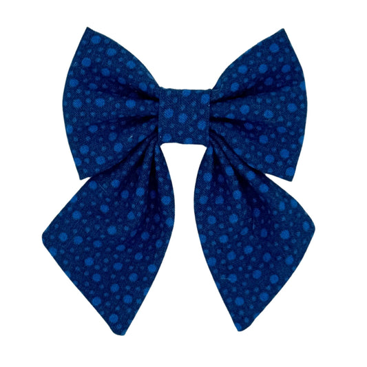 Midnight Blue Sailor Bow