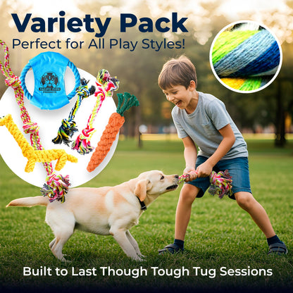 11 Piece Dog Rope Toy Set (for Small, Medium and Large Dogs)