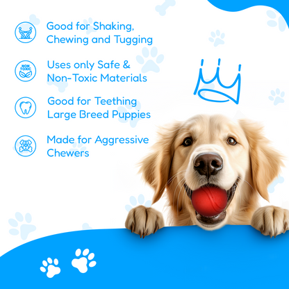 4 Piece Dog Rope and Ball Set (for Medium and Large Dogs)