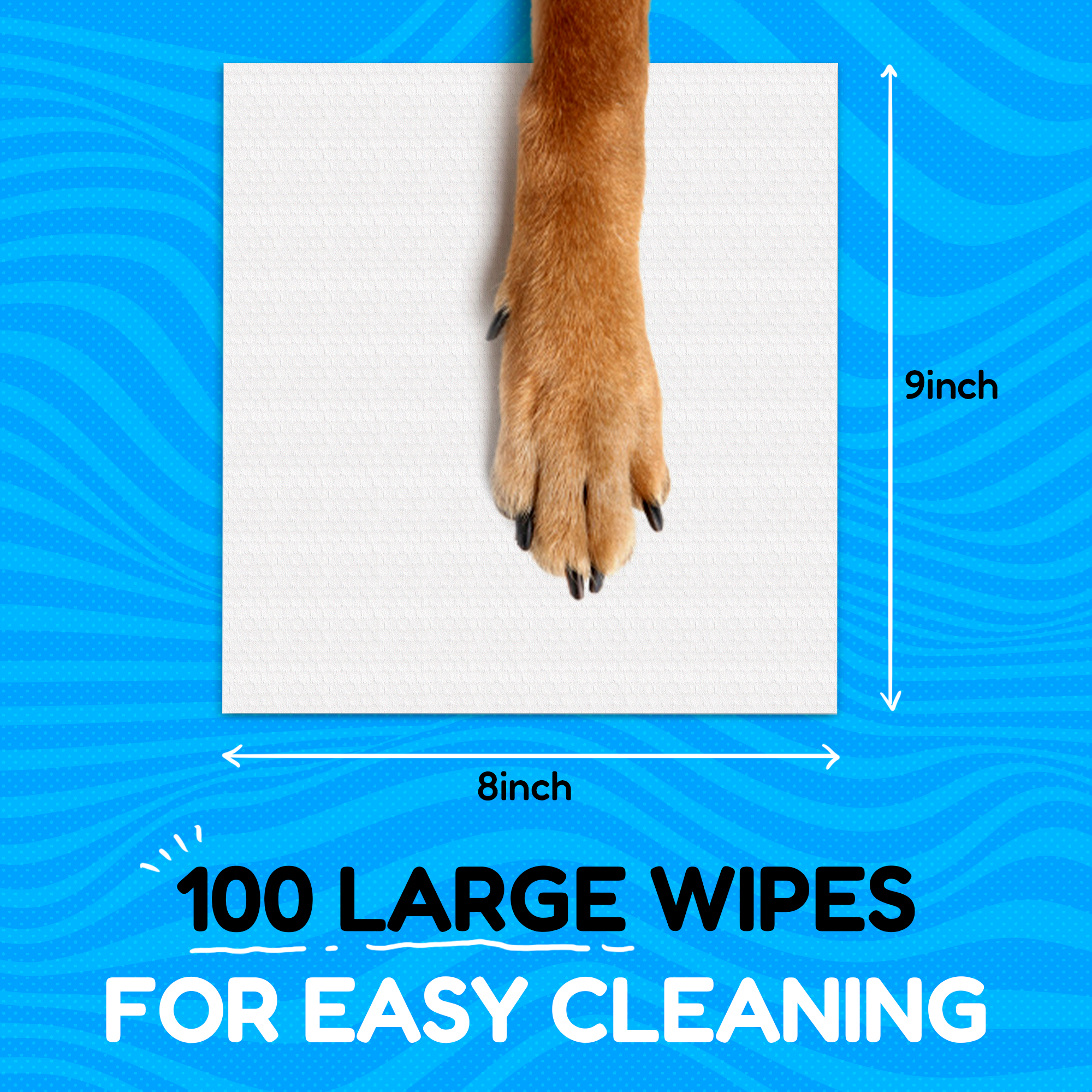 Pet Wipes for Dogs & Cats - 100ct