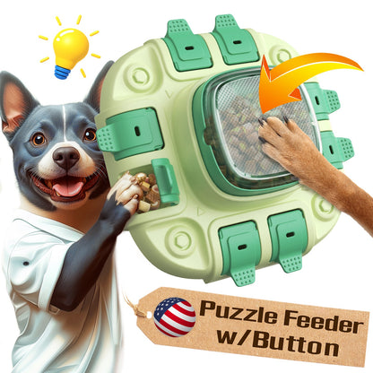 KADTC 2 Levels of Challenge Dog Puzzle Toy for Small/Medium/Large Dogs Treat Puzzles Feeder Food Dispenser Slow Enrichment Feeding Puppy Mental Stimulation Toys Brain Game Christmas & New Year Gift