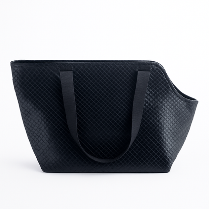 Woven Faux Leather Carrier