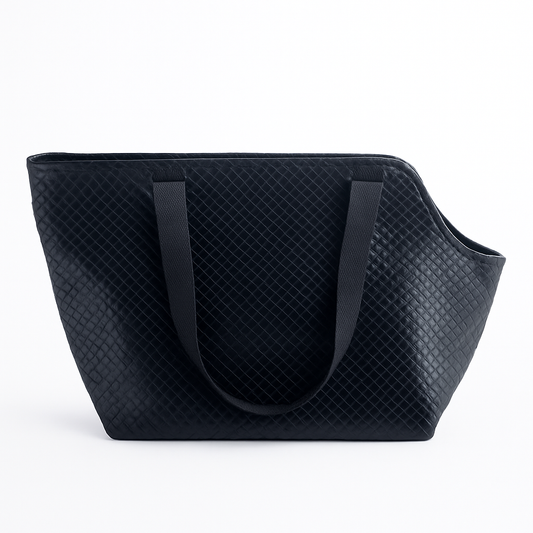 Woven Faux Leather Carrier