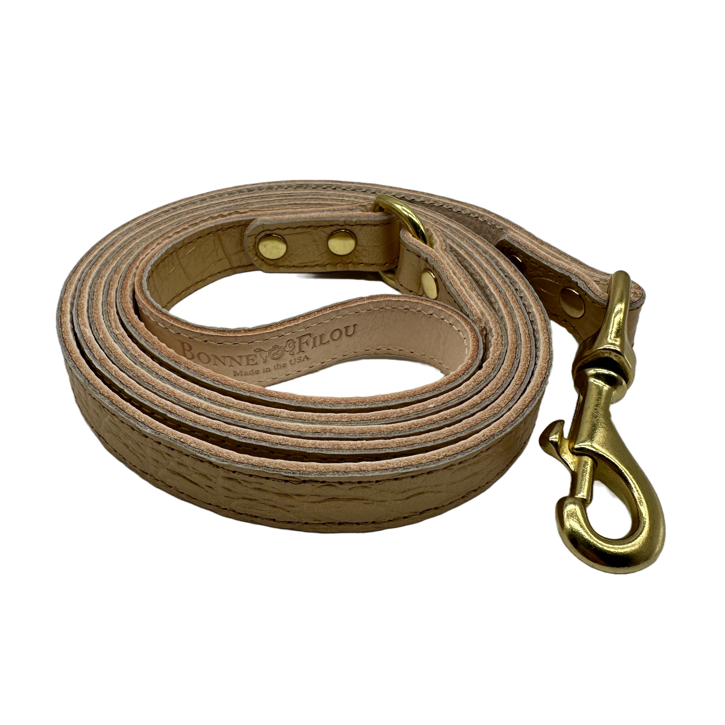 Croc Leather Dog Leashes - Bonne et Filou