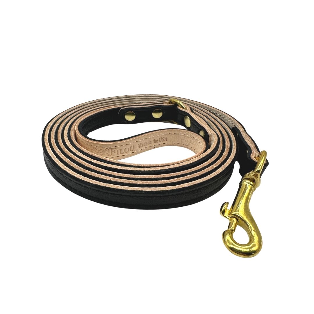 Plain Leather Dog Leashes - Bonne et Filou
