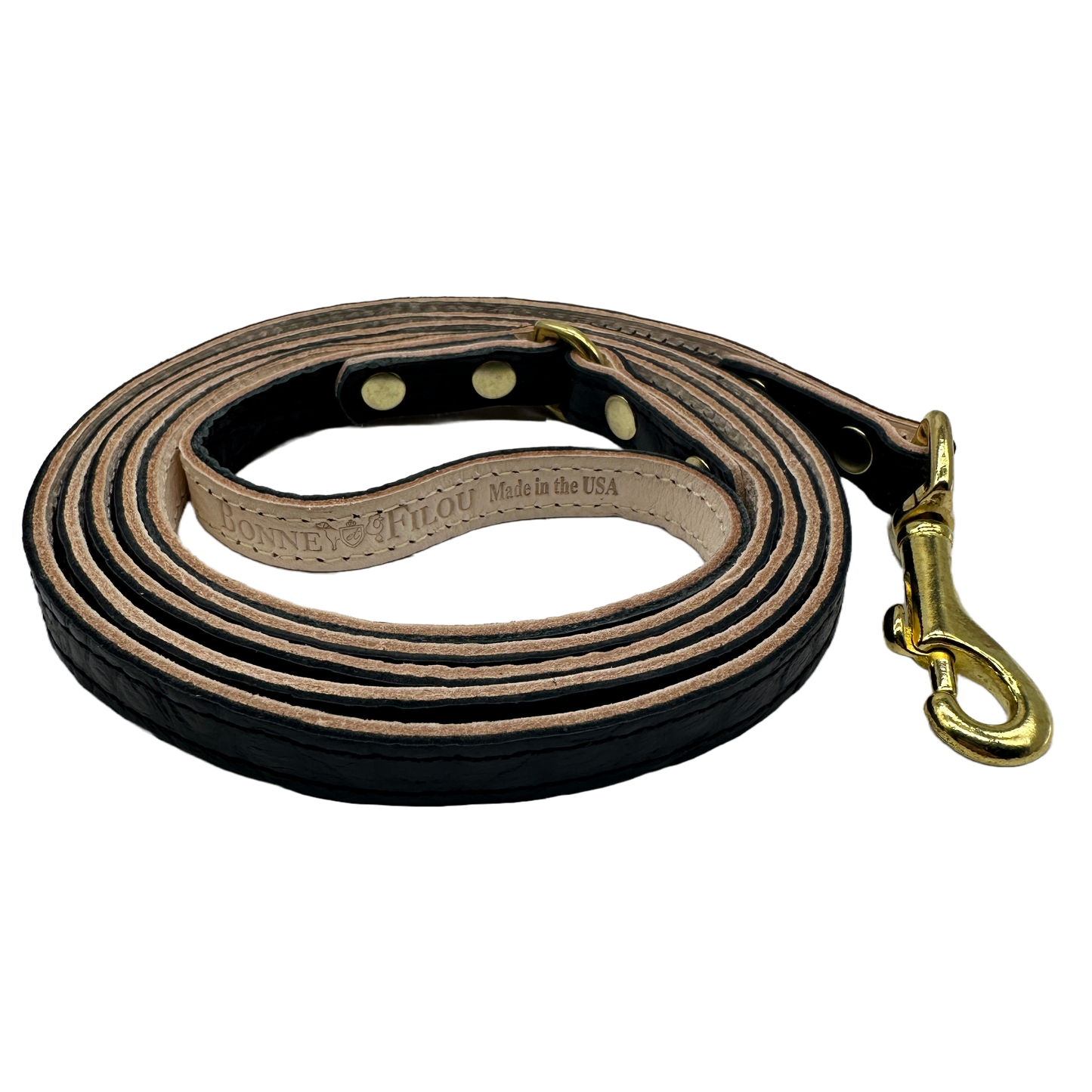 Croc Leather Dog Leashes - Bonne et Filou