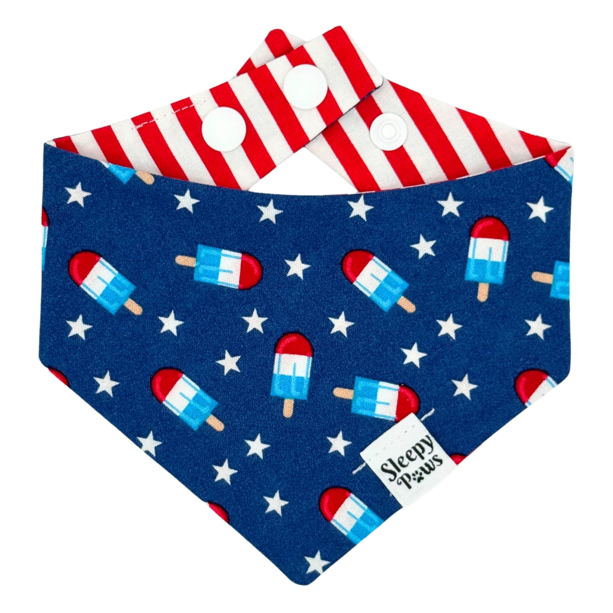 Patriotic Popsicles Pet Bandana