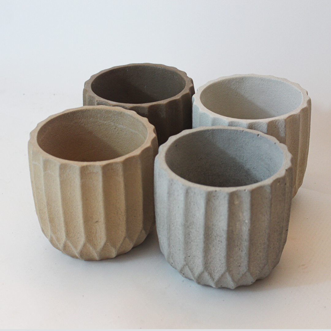 Fluted Textured Planter