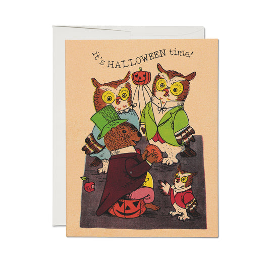 Halloween Time Card