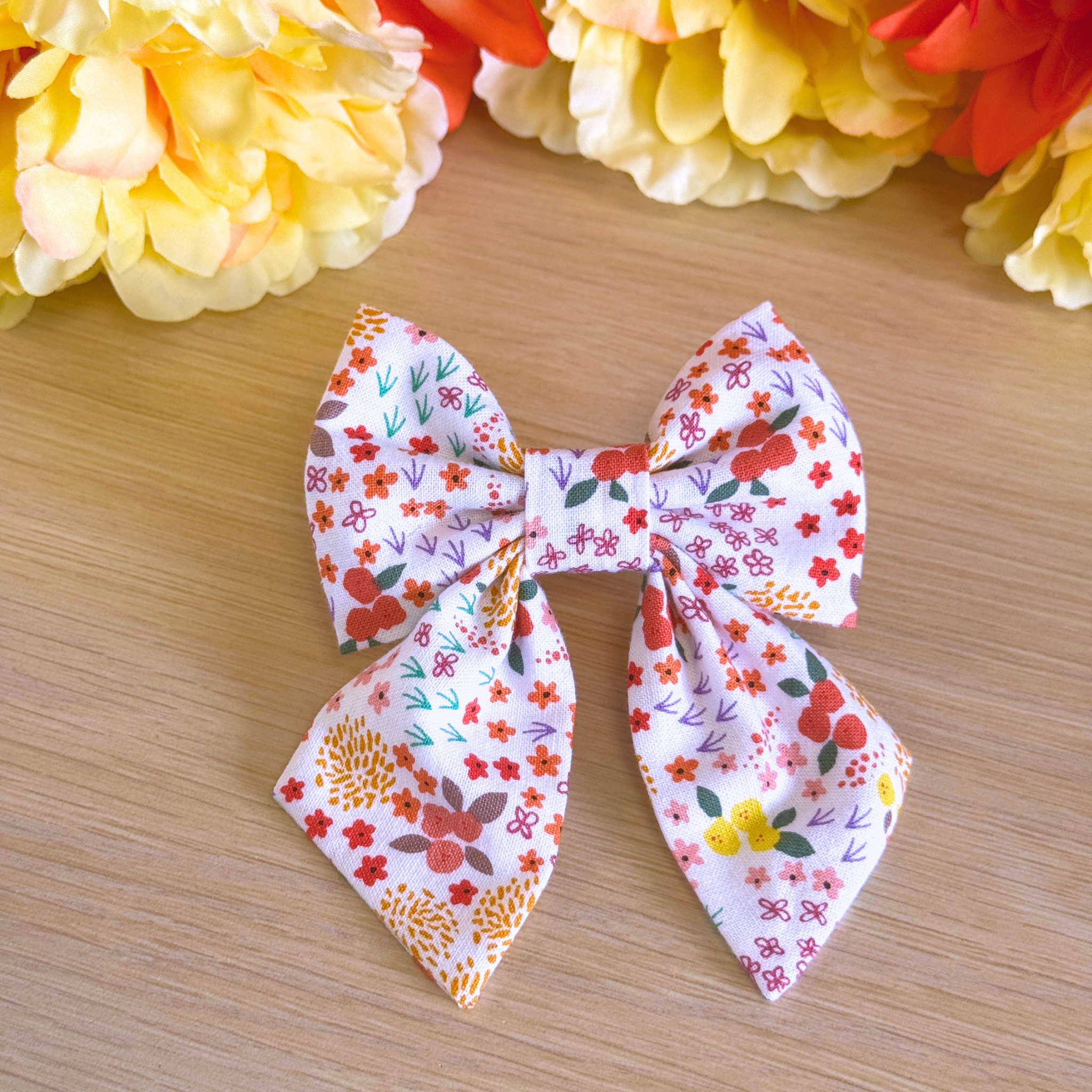 Wildflower Fields Sailor Bow
