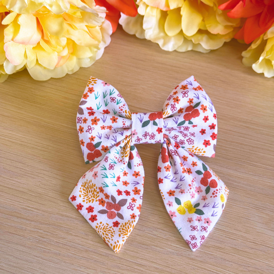 Wildflower Fields Sailor Bow
