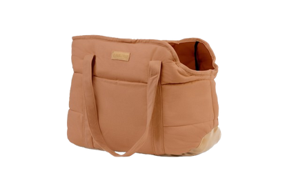 Plush Pup Carrier—Brown