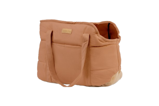 Plush Pup Carrier—Brown