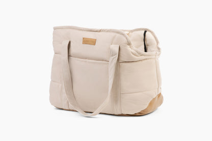 Plush Pup Carrier—Cream