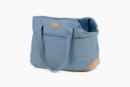 Plush Pup Carrier—Light Blue