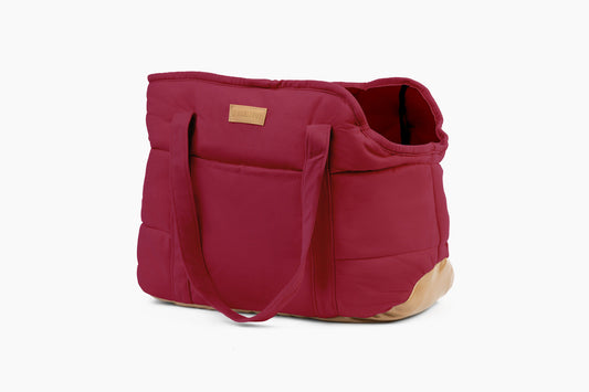 Plush Pup Carrier—Red