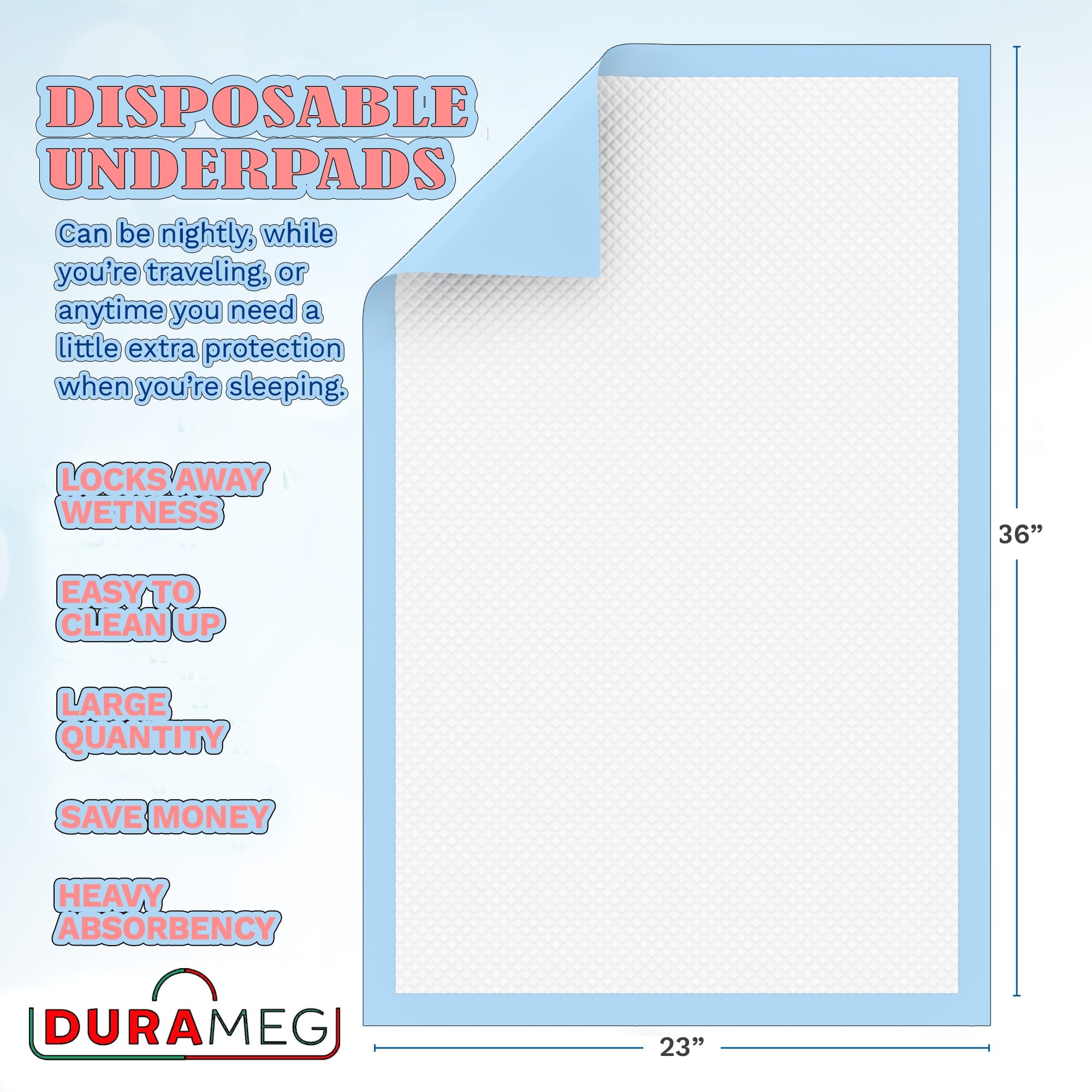 Chucks Pads Disposable Underpads | 23