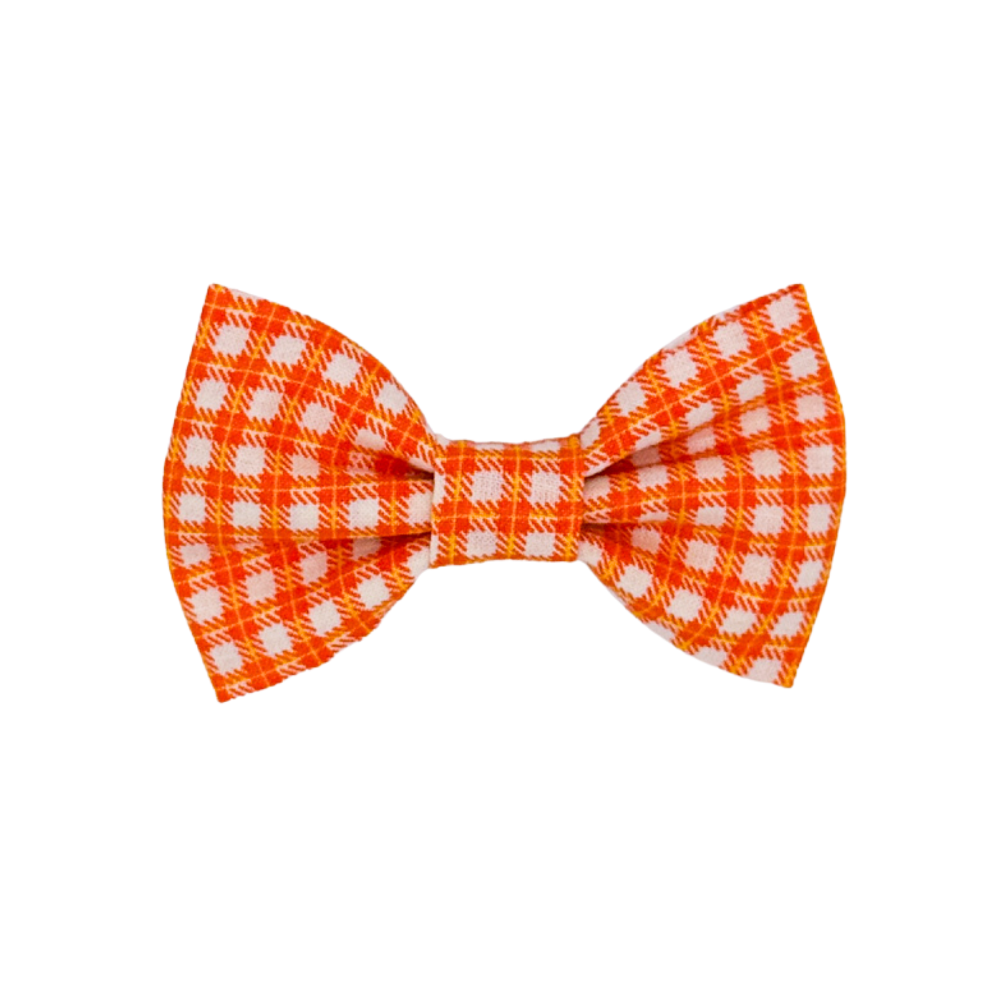 Orange Checkered Bow